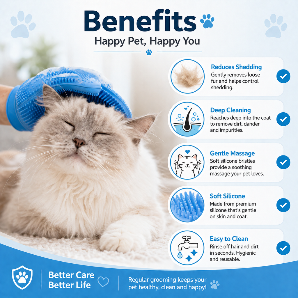 Premium Pet Bath & Grooming Kit | 6-Piece Complete Care Set