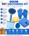 Premium Pet Bath & Grooming Kit | 6-Piece Complete Care Set