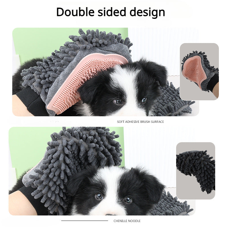 BathBuddy™ 2-in-1 Pet Bathing & Drying Grooming Glove